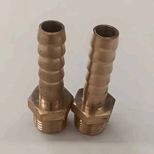 BRASS HOSE NIPPLE NO.02 [ 6 MM (T) X 8 MM (G) ]