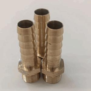 BRASS HOSE NIPPLE NO.03 [ 6 MM (T) X 10 MM (G) ]