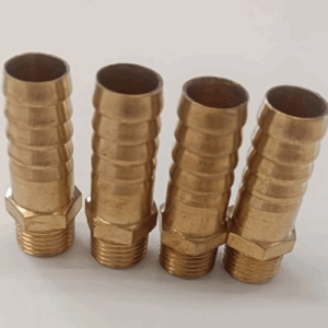 BRASS HOSE NIPPLE NO.04 [ 6 MM (T) X 12 MM (G) ]