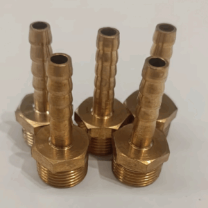 BRASS HOSE NIPPLE NO.05 [ 10 MM (T) X 6 MM (G) ]