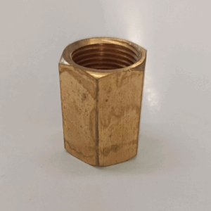 BRASS HEX SOCKET CUPLIN 3/8 F X 3/8 F [ NO - 93 ]