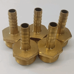BRASS HOSE NIPPLE NO.16 [ 20 MM (T) X 10 MM (G) ]