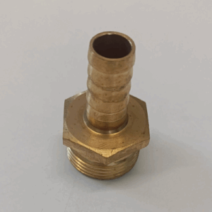 BRASS HOSE NIPPLE NO.17 [ 20 MM (T) X 12 MM (G) ]