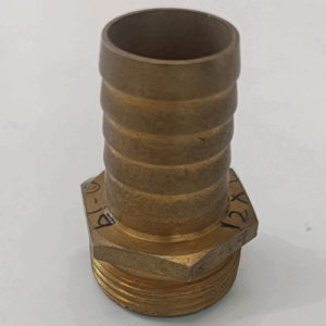 BRASS HOSE NIPPLE NO.19 [ 20 MM (T) X 20 MM (G) ]