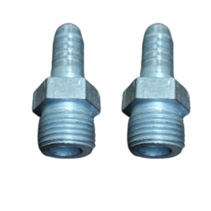 MS HOSE NIPPLE 6 MM GROOVE X 12 MM THREADED BSP