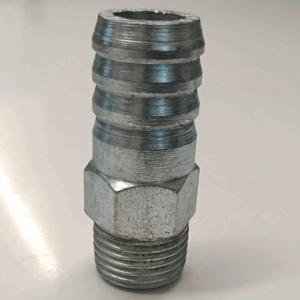 MS HOSE NIPPLE 1/2 GROOVE X 5/8 THREDED BSW [ NO. 3 ]
